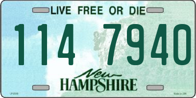 NH license plate 1147940