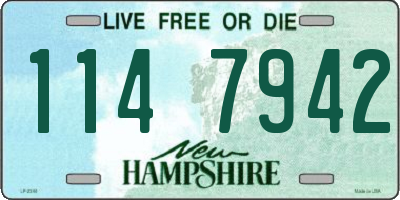 NH license plate 1147942