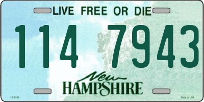 NH license plate 1147943