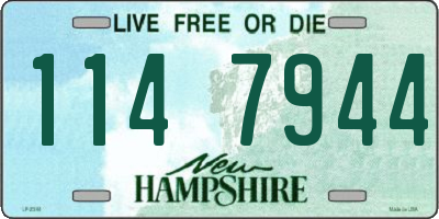 NH license plate 1147944