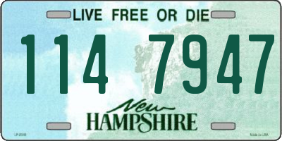 NH license plate 1147947