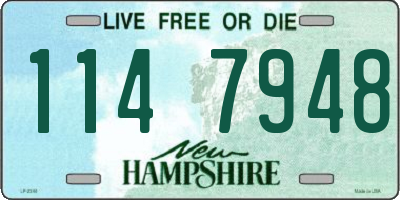 NH license plate 1147948
