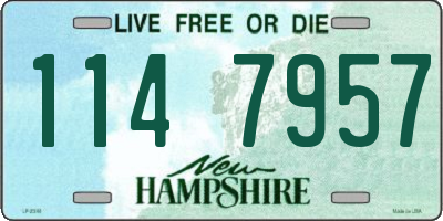 NH license plate 1147957