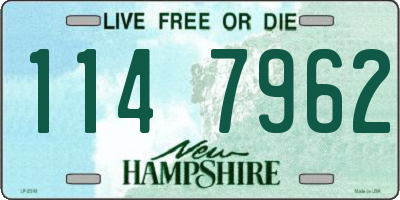 NH license plate 1147962