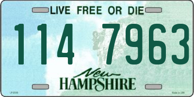 NH license plate 1147963
