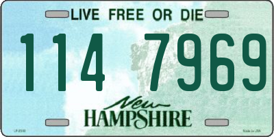 NH license plate 1147969