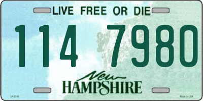 NH license plate 1147980