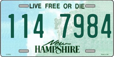 NH license plate 1147984