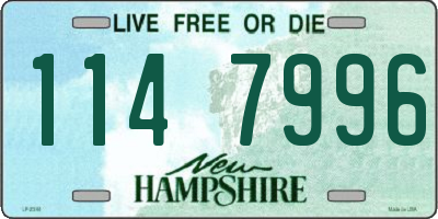NH license plate 1147996