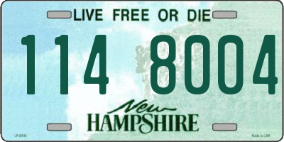NH license plate 1148004