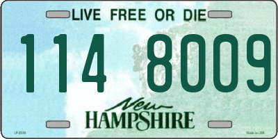 NH license plate 1148009