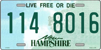 NH license plate 1148016