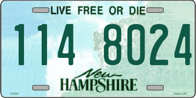 NH license plate 1148024