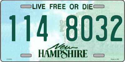 NH license plate 1148032