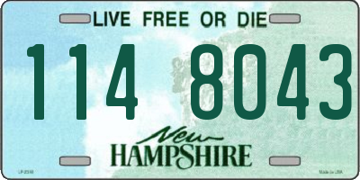 NH license plate 1148043