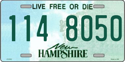 NH license plate 1148050