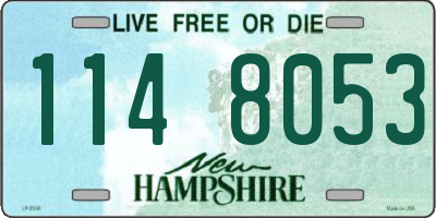 NH license plate 1148053