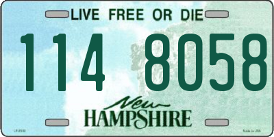 NH license plate 1148058