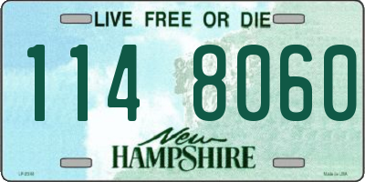 NH license plate 1148060