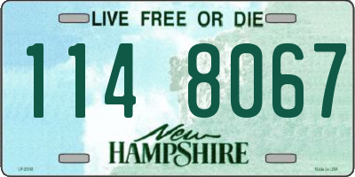 NH license plate 1148067