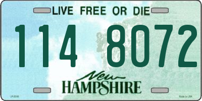NH license plate 1148072