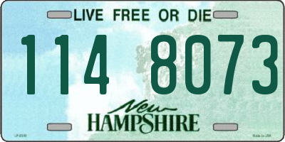 NH license plate 1148073