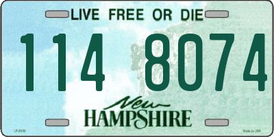 NH license plate 1148074