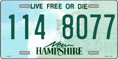 NH license plate 1148077