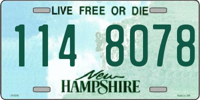 NH license plate 1148078