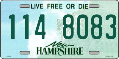 NH license plate 1148083