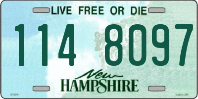 NH license plate 1148097