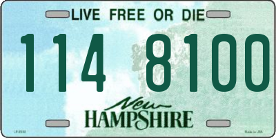 NH license plate 1148100