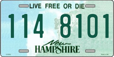 NH license plate 1148101