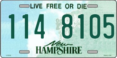 NH license plate 1148105