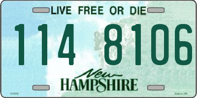 NH license plate 1148106