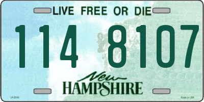 NH license plate 1148107