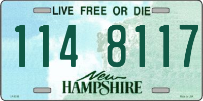 NH license plate 1148117