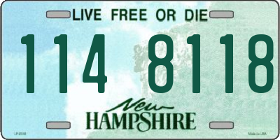 NH license plate 1148118