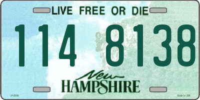 NH license plate 1148138