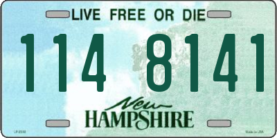 NH license plate 1148141