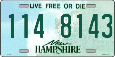 NH license plate 1148143