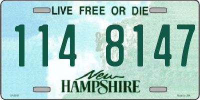 NH license plate 1148147