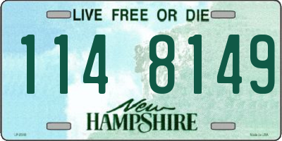 NH license plate 1148149