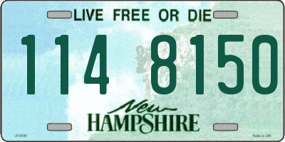 NH license plate 1148150