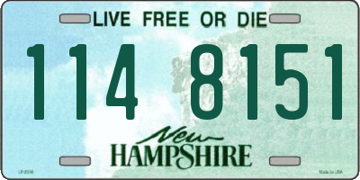 NH license plate 1148151