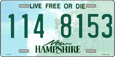 NH license plate 1148153