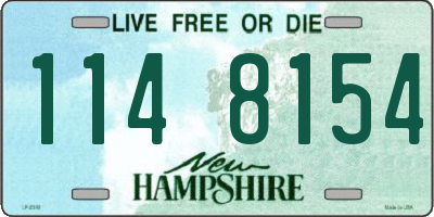 NH license plate 1148154
