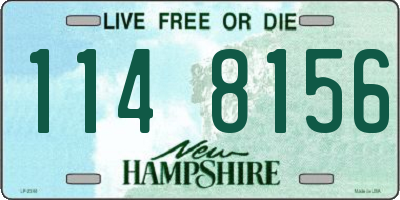 NH license plate 1148156