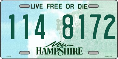 NH license plate 1148172