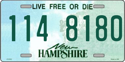 NH license plate 1148180